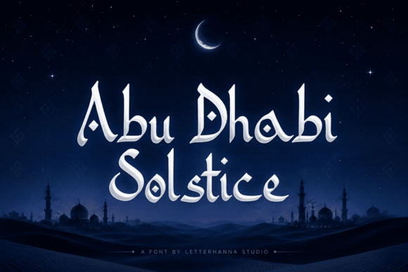 Abu Dhabi Solstice: Typography with Eastern Soul