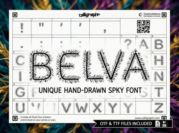 Belva: Organic Display Type for Rustic Branding