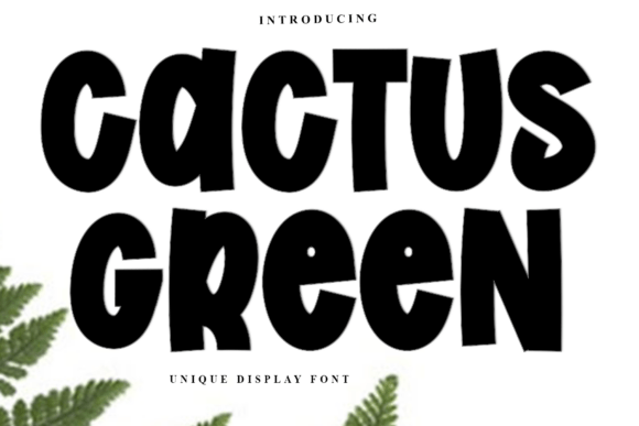 Cactus Green: Elevating Holiday Design with Festive Typography