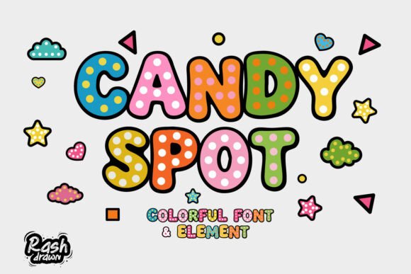 Candy Spot: Playful Polka Dot Font for Creative Designs