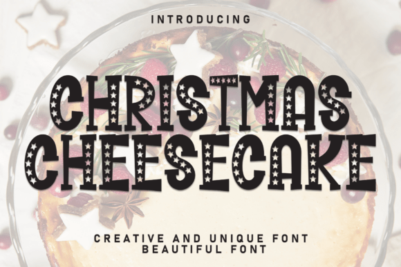 Celebrate the Magic of the Holidays with Christmas Cheesecake Font