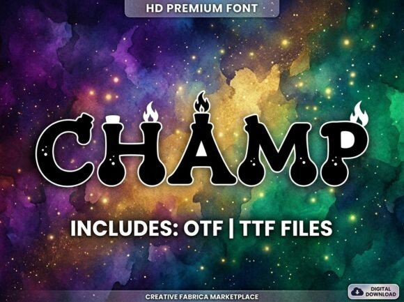 Champ: Bold Display Font for Energetic Branding