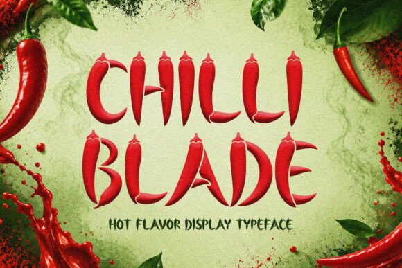 Chilli Blade: Infusing Typography with Organic Heat and Culinary Identity