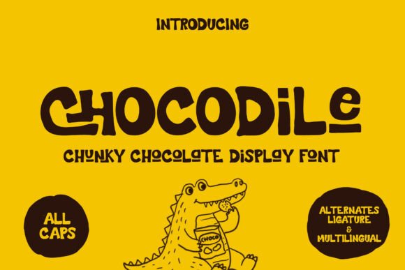 Chocodile: A Bold Typeface for Playful Branding