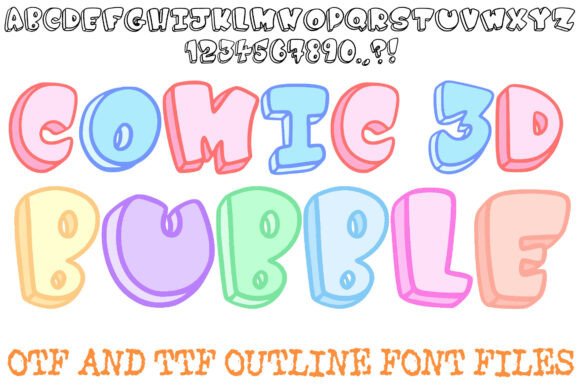 Comic 3D Bubble: Bold Typography for Impact