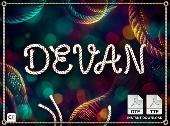 Devan Font: A Bold Display Typeface for Impact