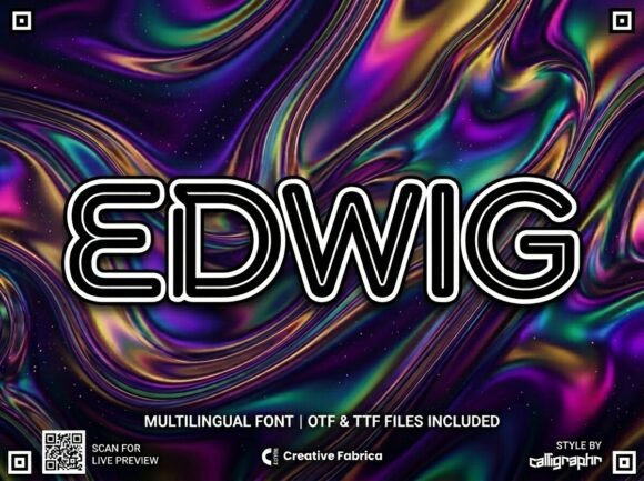 Edwig: Bold Decorative Display Font