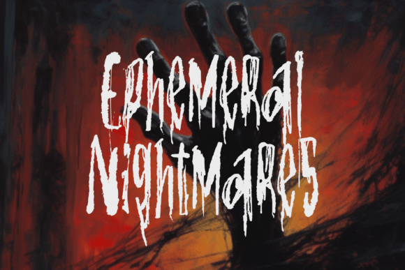 Ephemeral Nightmares: A Sleek Horror Font for Design