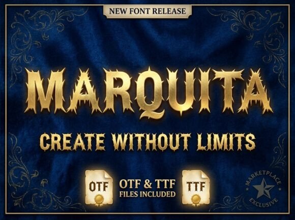 Evaluating Marquita: When to Choose a Textured Fantasy Display Font Over Standard Alternatives