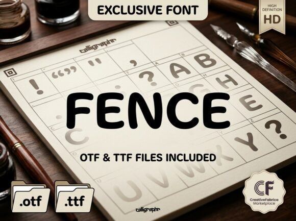 Fence: Bold Decorative Display Font