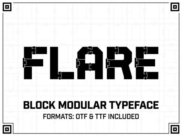 Flare Font: Bold Decorative Display Typography