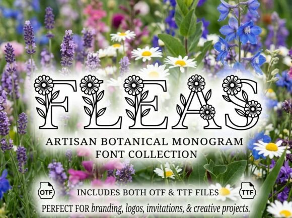 Fleas: Cultivating a Garden of Creativity with Botanical Typography