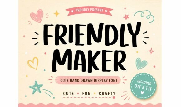 Friendly Maker: Strategic Application of Hand-Drawn Typography in Creative Business