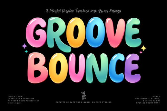 Groove Bounce: A Vibrant Display Font for Bold Design