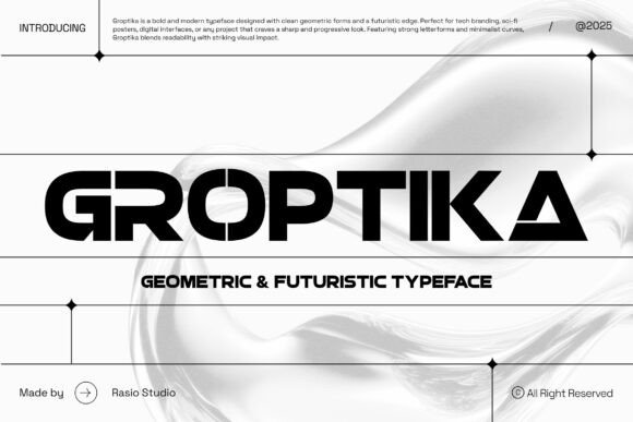 Groptika: Understanding the Bold Geometry of Futuristic Display Typography