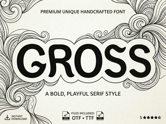Gross: Elevating Visual Identity with Bold Decorative Typography
