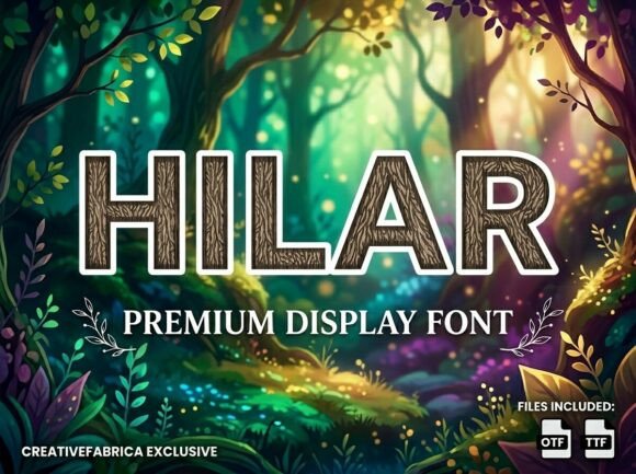 Hilar Font: Bold Decorative Display Typography