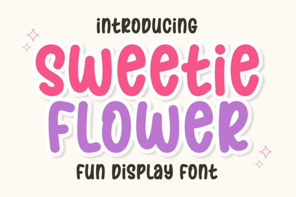 Introducing Sweetie Flower: Elevating Digital Craft with Playful Typography