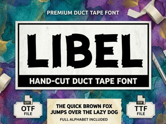 Libel: Integrating a Decorative Display Font into Professional Design Workflows