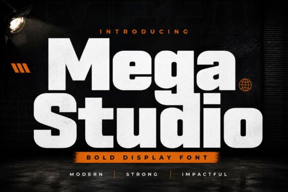 Mega Studio: Bold Modern Display Font