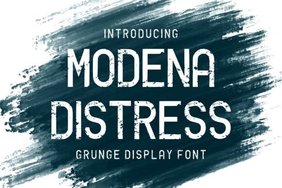 Modena Distress: Bold Grunge Font for Authentic Design