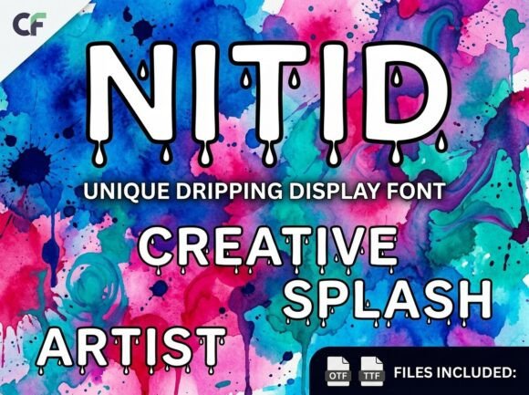 Nitid: Bold Display Font for Fluid Branding