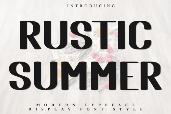 Rustic Summer: Festive Typography for Holiday Design