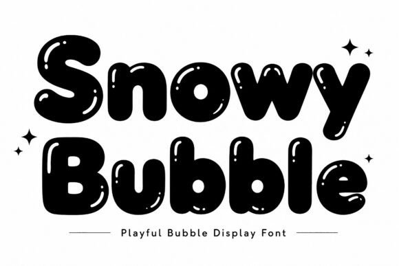 Snowy Bubble: A Playful Winter Display Font