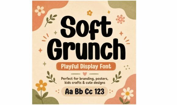 Soft Grunch: Embracing Playful Retro Typography in Modern Design