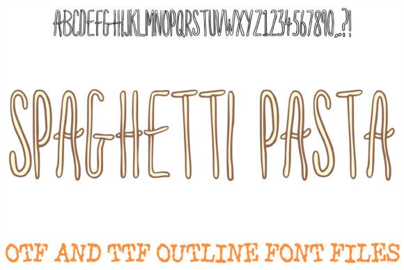 Spaghetti Pasta: Elevating Culinary Design with Organic Typography