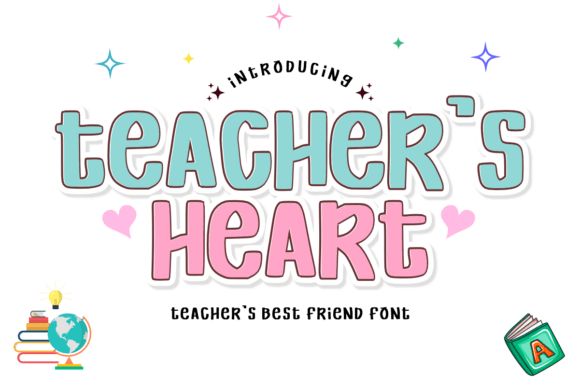 Teacher’s Heart: Authentic Handwritten Typography