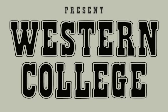 Western College Font: Vintage Style for Modern Design